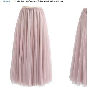 NWT My Secret Garden Tulle Maxi Skirt